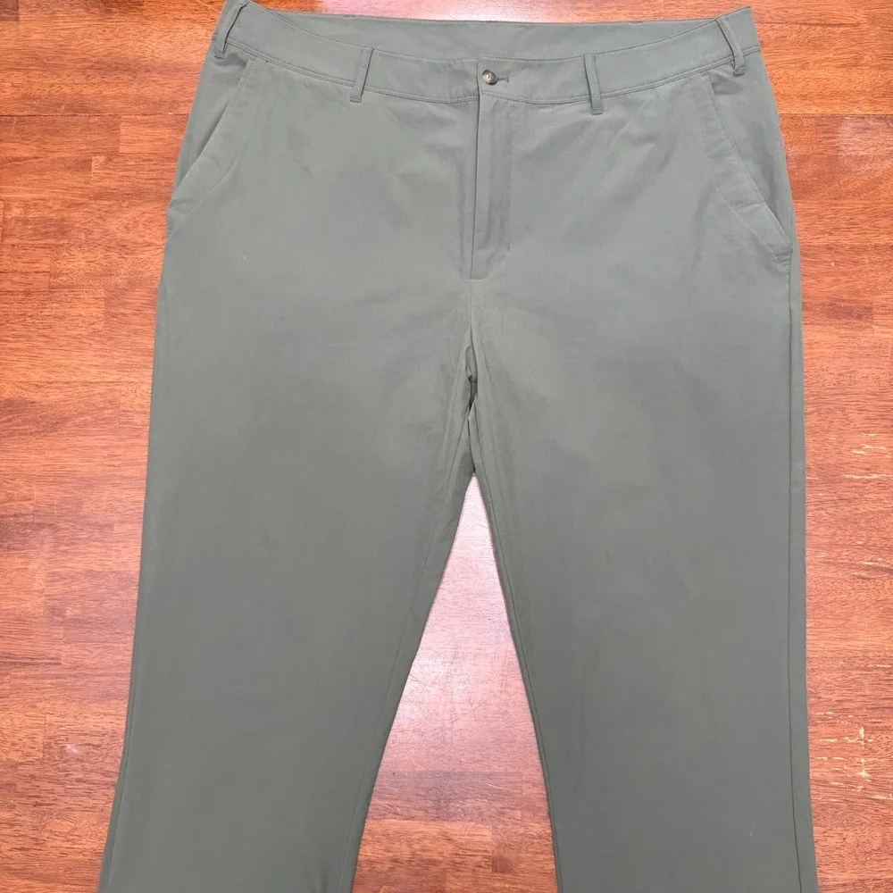 Rohan Riviera Trousers Mens 40R Green Insect Shield UPF 40+ Hiking Travel Pants